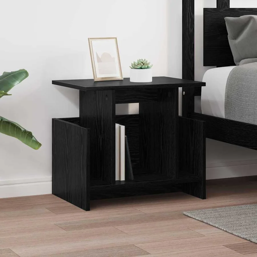 Meuble TV 2 pcs Chêne noir 50 x 35 x 45 cm Bois d'ingénierie - 5