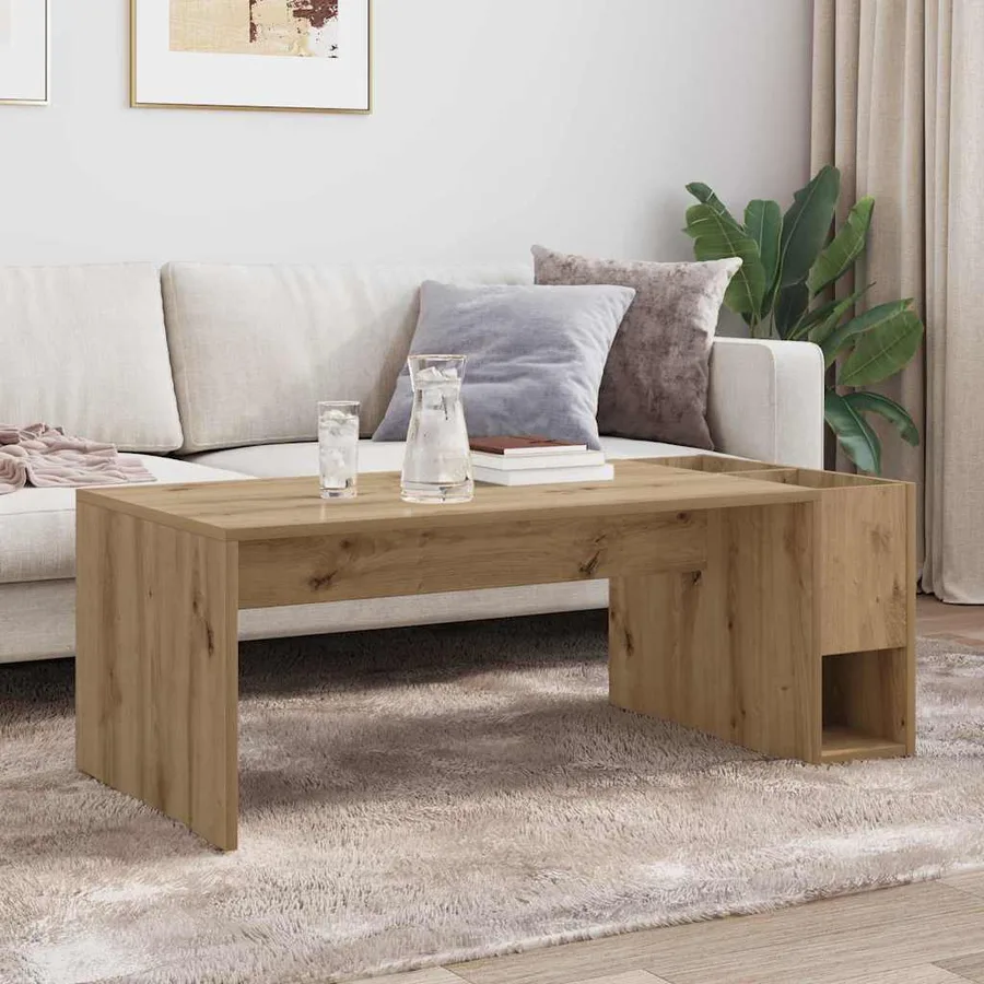 Table basse Chêne artisanal 101,5 x 50 x 37 cm - 4