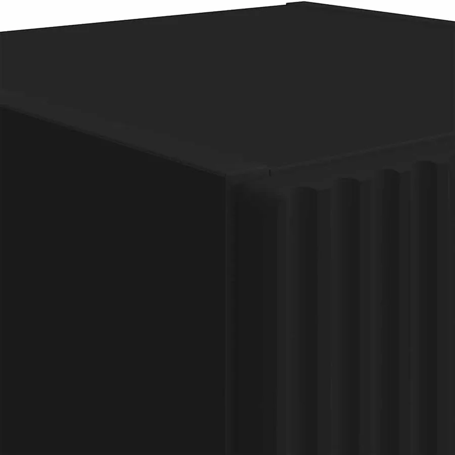 Meuble TV mural 2 pcs Noir 30 x 31 x 100 cm Bois d'ingénierie - 8