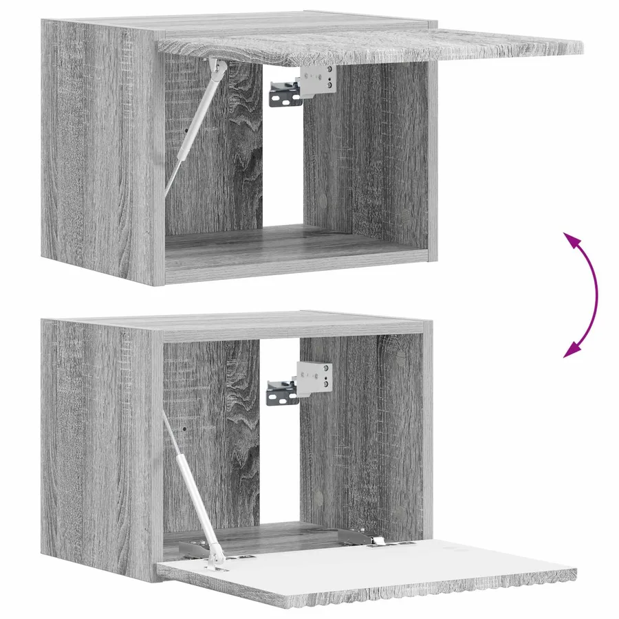 Meuble TV 5 pcs Gris Sonoma - 12