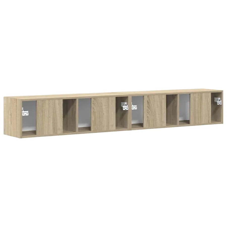 Meuble TV mural Montage mural 2 pcs Sonoma 98 x 31 x 29,5 cm - 9