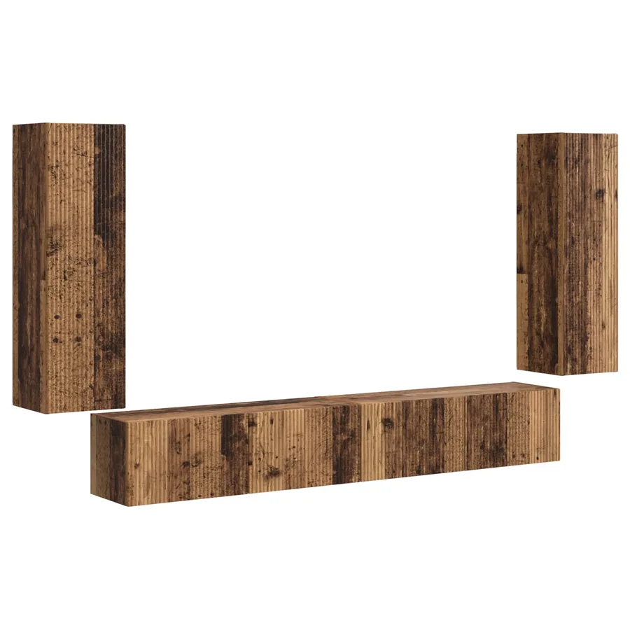 Ensemble de meuble TV mural 4 pcs 29,5 x 31 x 100 cm - 2