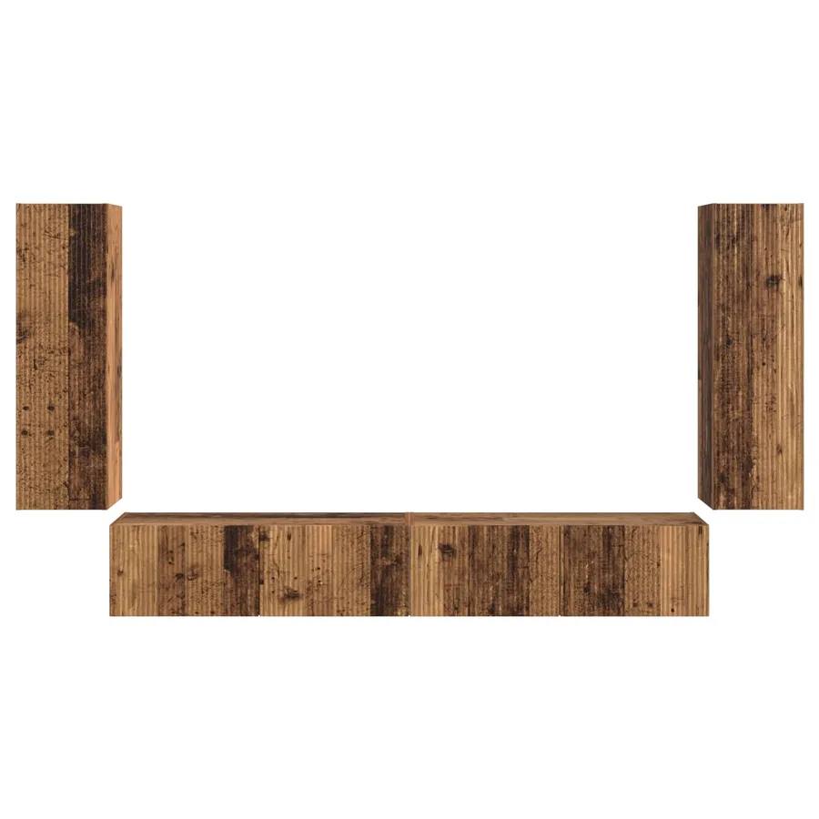 Ensemble de meuble TV mural 4 pcs 29,5 x 31 x 100 cm - 7