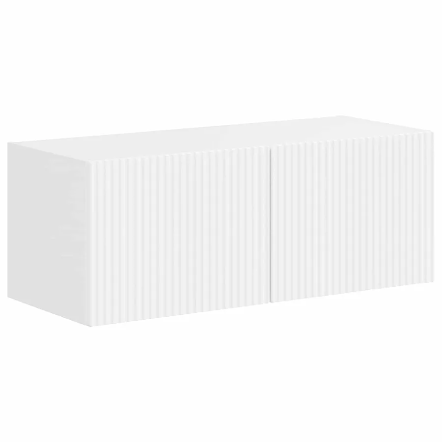 Ensemble meuble TV 4 pcs Blanc brillant Bois d'ingénierie - 5