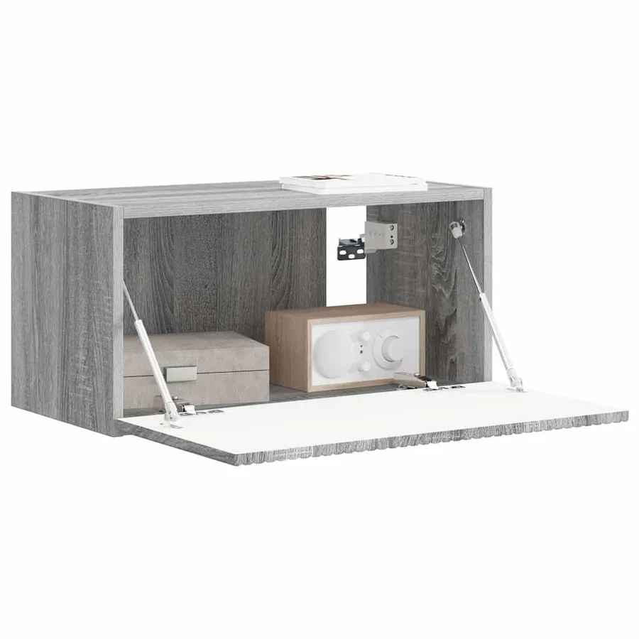 Meuble TV mural Gris Sonoma 60 x 31 x 29,5 cm Bois d'ingénierie - 3