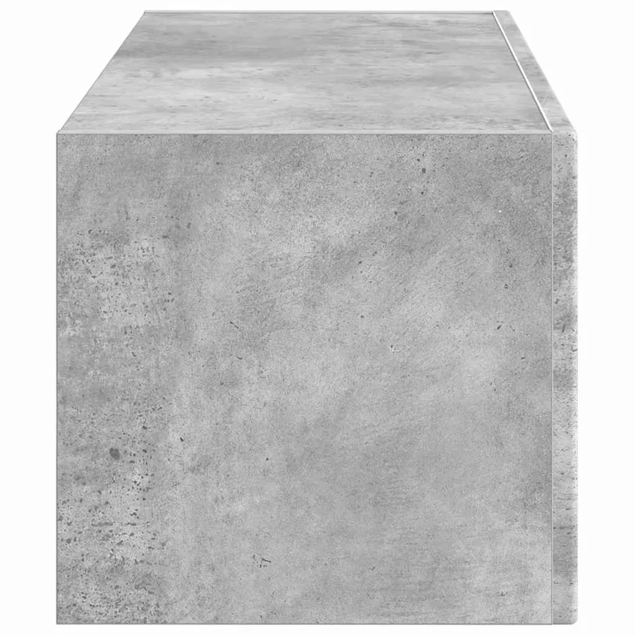 Meuble TV mural Béton 78,5 x 31 x 29,5 cm Bois d'ingénierie - 7