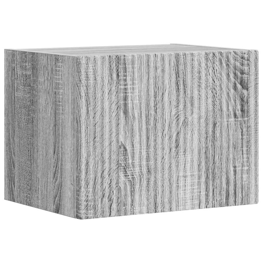 Ensemble de meuble TV mural 4 pcs Gris Sonoma Bois d'ingénierie - 6