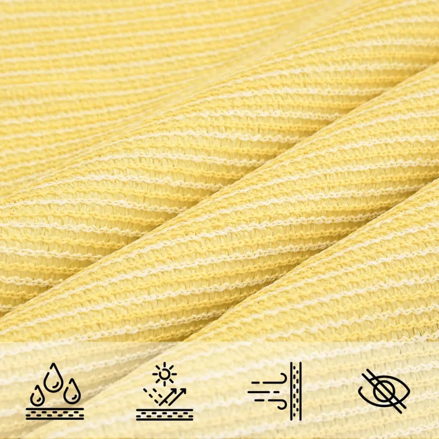 Voile d'ombrage 160 g/m² Beige 2,5x5 m PEHD - 5