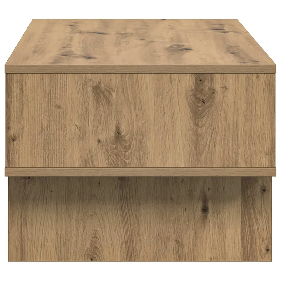 Table basse Chêne artisanal 80 x 46 x 35 cm Bois d'ingénierie - 6