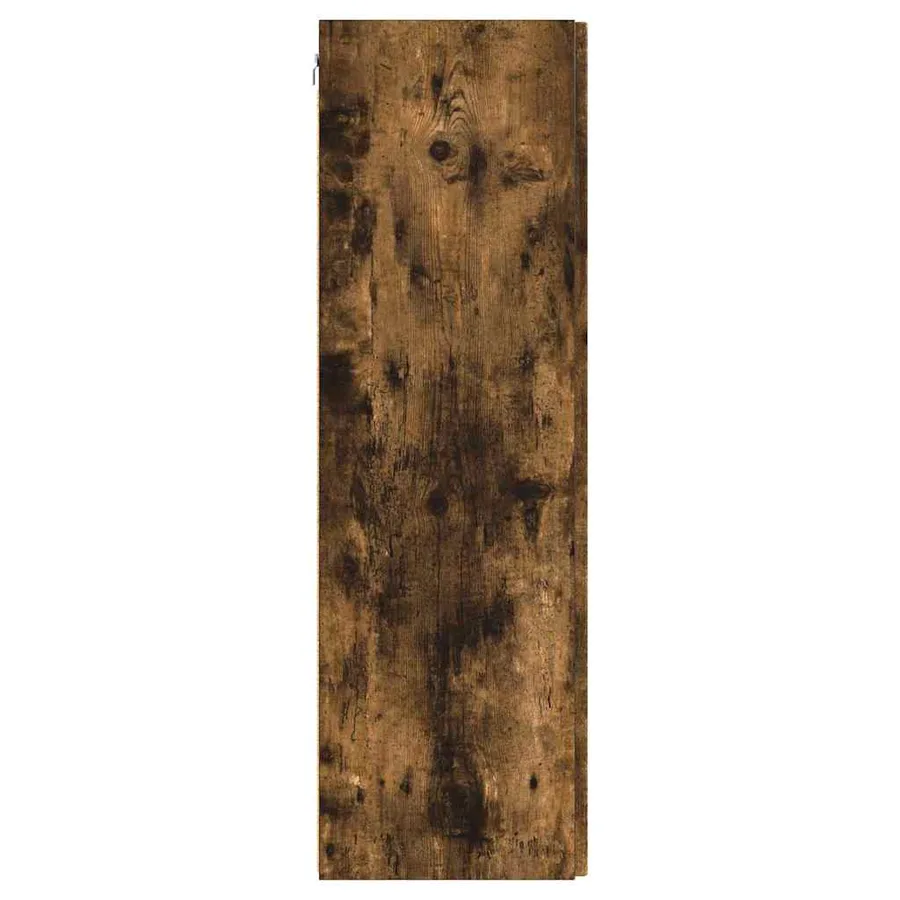 Meuble TV mural Chêne fumé 30 x 31 x 100 cm Bois d'ingénierie - 7