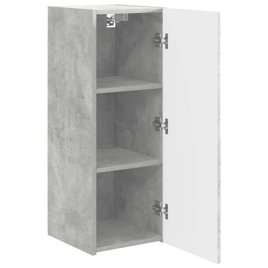 Meuble TV mural Béton 30 x 31 x 80 cm Bois d'ingénierie - 5