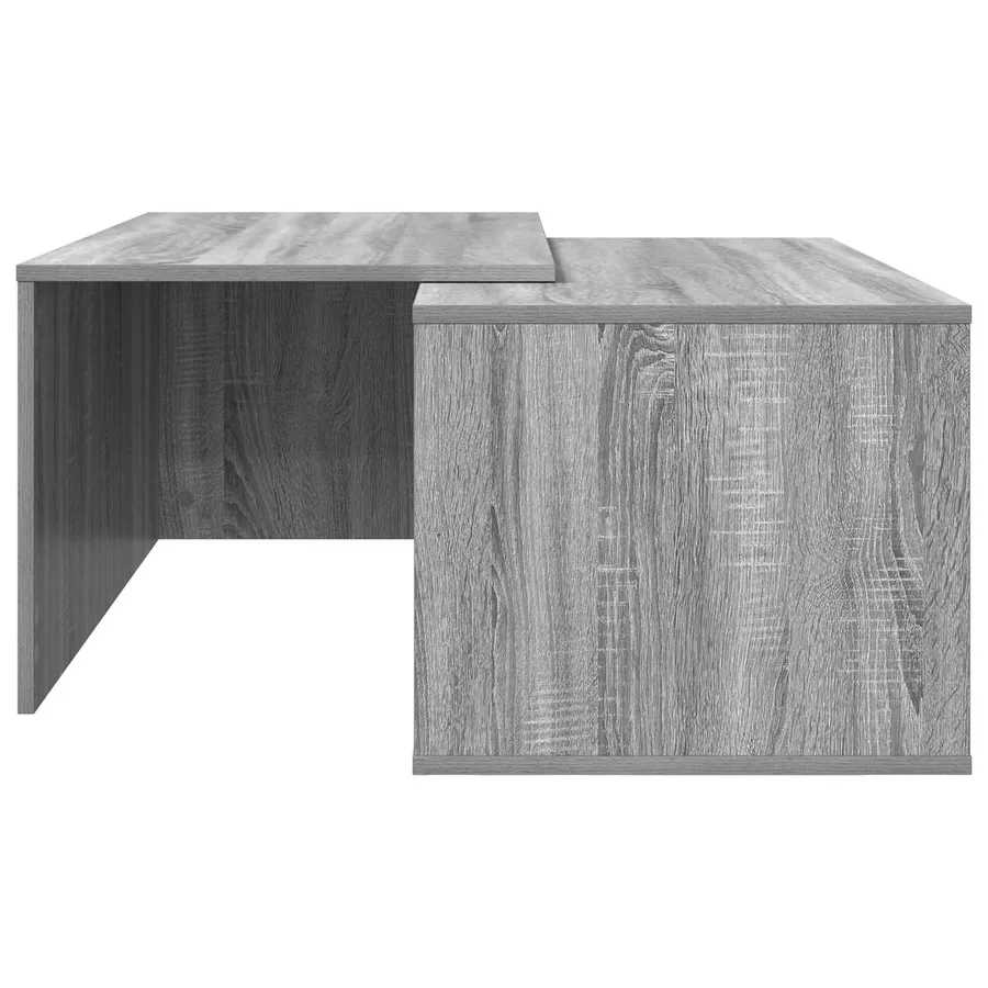 Ensemble de tables basses 2 pcs Gris Sonoma Bois d'ingénierie - 9