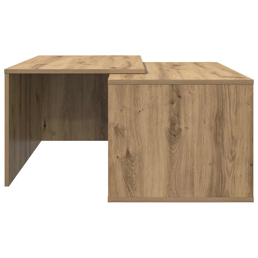 Ensemble de tables basses 2 pcs Chêne artisanal 90 x 48 x 40 cm - 9