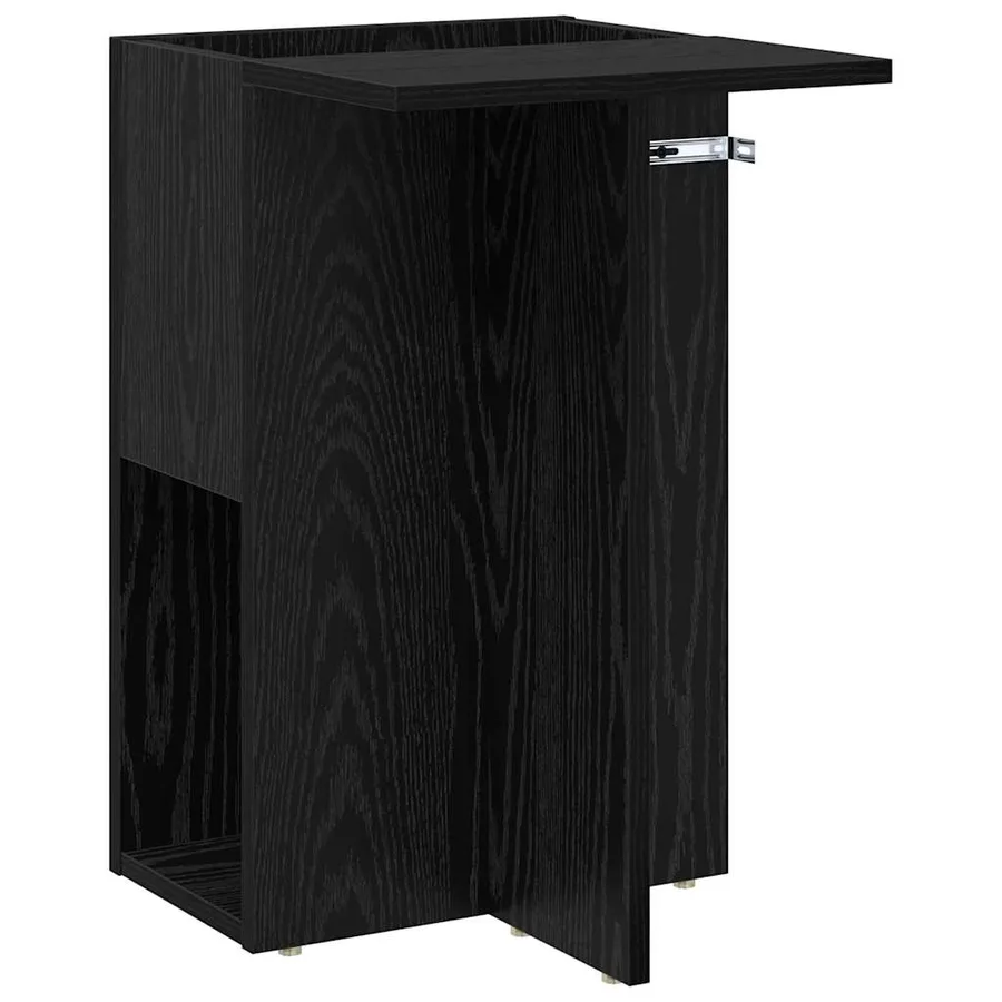 Table d'appoint Chêne noir 35 x 40 x 55 cm Bois d'ingénierie - 2