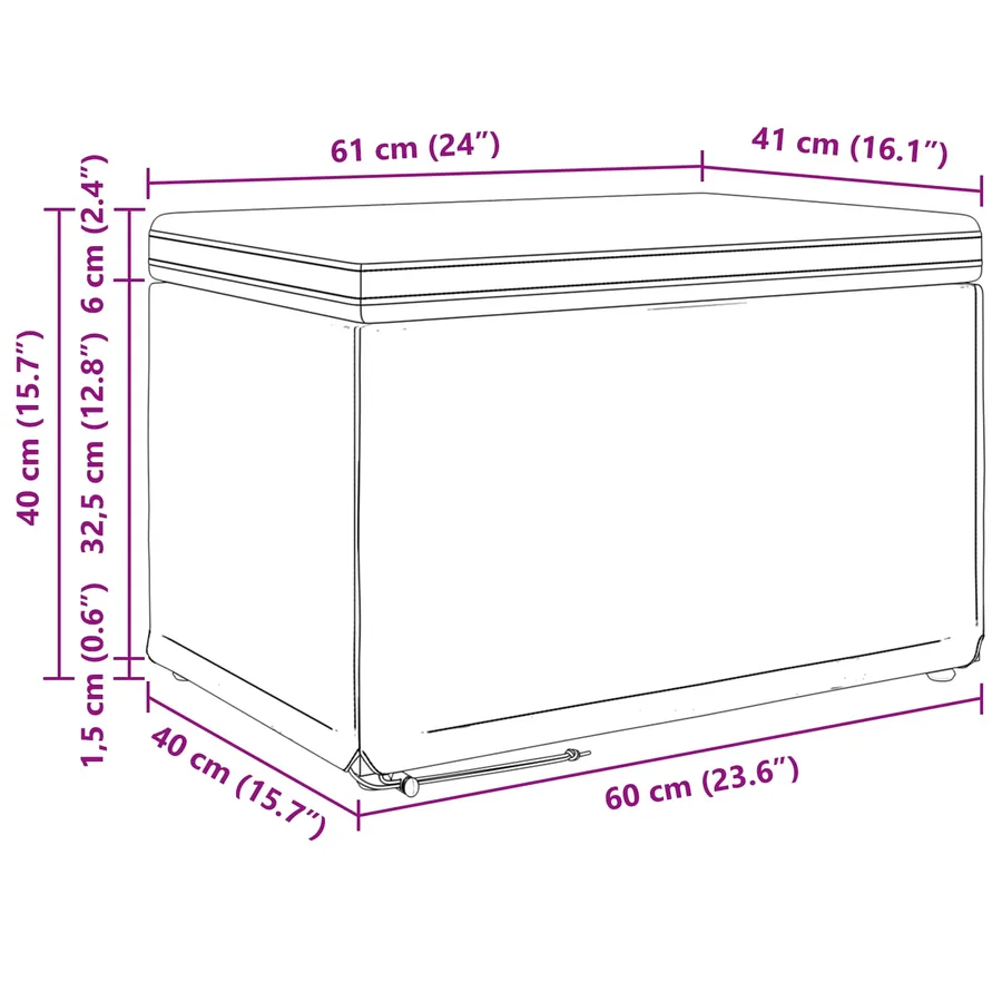 Tabouret Gris Cuir Synthétique et Bois Composite - 9