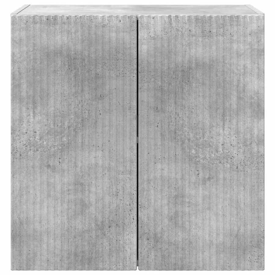 Meuble TV mural Gris béton 59,5 x 31 x 60 cm Bois d'ingénierie - 6