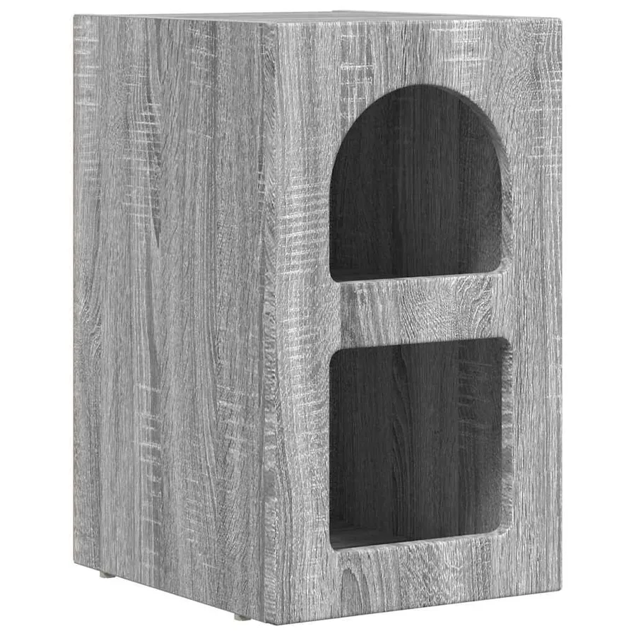 Table de chevet ELST 2 pc Gris Sonoma 29,5 x 33,5 x 50 cm - 5
