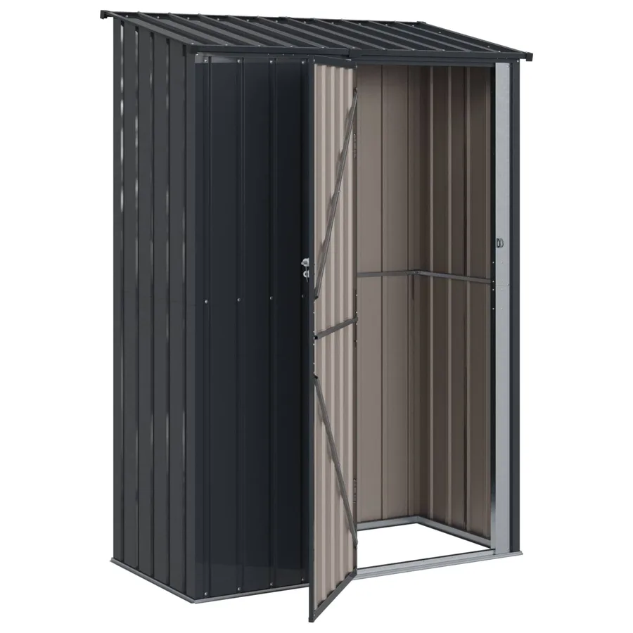 Cabanons de jardin Anthracite 140,5 x 74 x 200 cm Métал - 5
