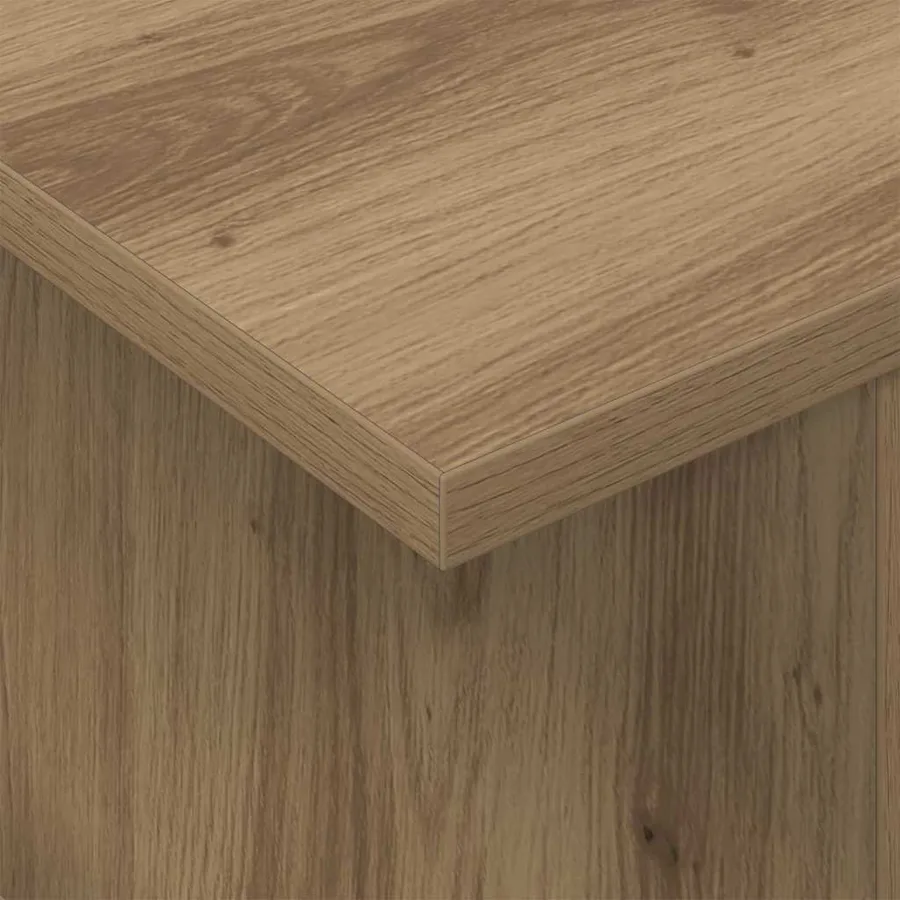 Meuble TV 2 pcs Chêne artisanal Bois d'ingénierie - 10