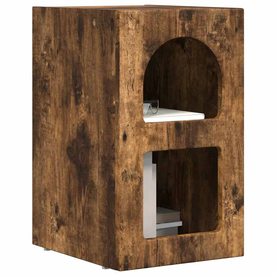 Table de chevet ELST 2 pc Chêne fumé 29,5 x 33,5 x 50 cm - 3