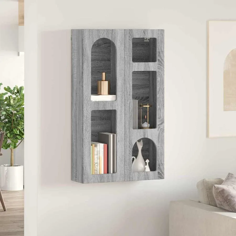 Armoire suspendue ELST Sonoma gris 59 x 20 x 100 cm - 4