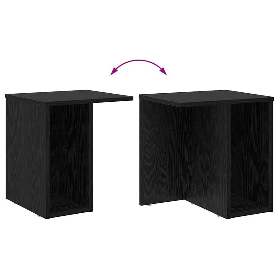 Table d'appoint 2 pcs Chêne noir 37 x 32 x 40 cm - 11