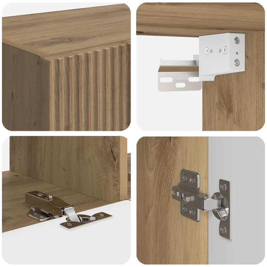 Ensemble de meuble TV mural 6 pcs Chêne artisanal - 11