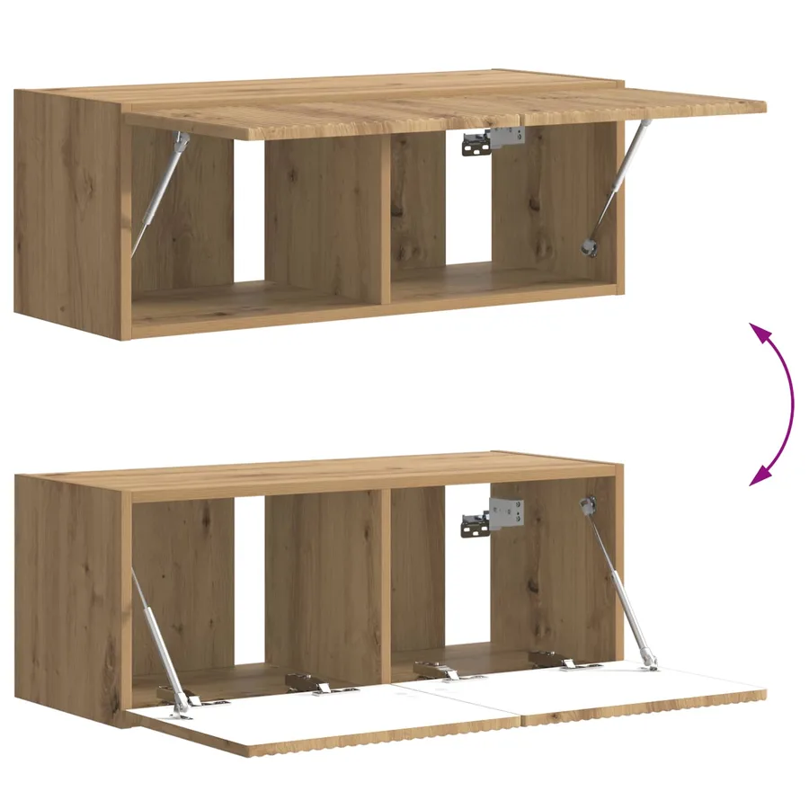 Ensemble de meuble TV mural 6 pcs Chêne artisanal - 12