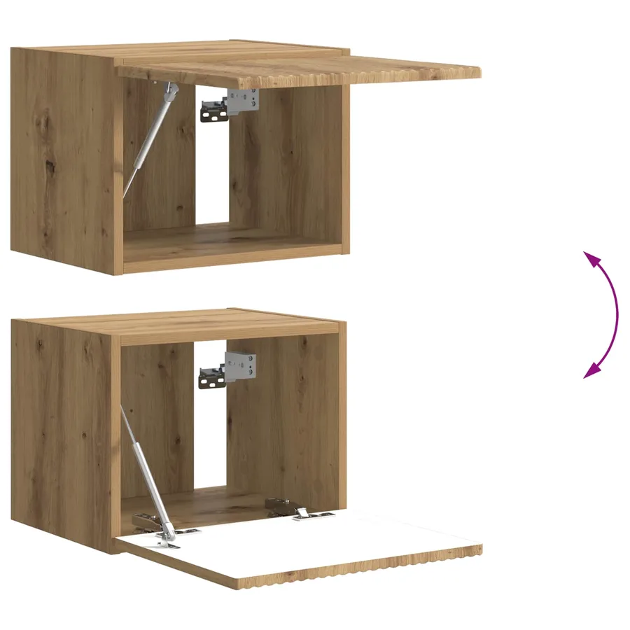 Ensemble de meuble TV mural 6 pcs Chêne artisanal - 13