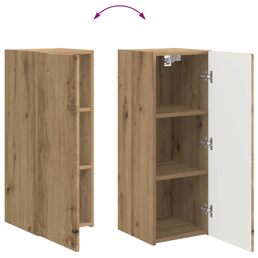 Ensemble de meuble TV mural 6 pcs Chêne artisanal - 15