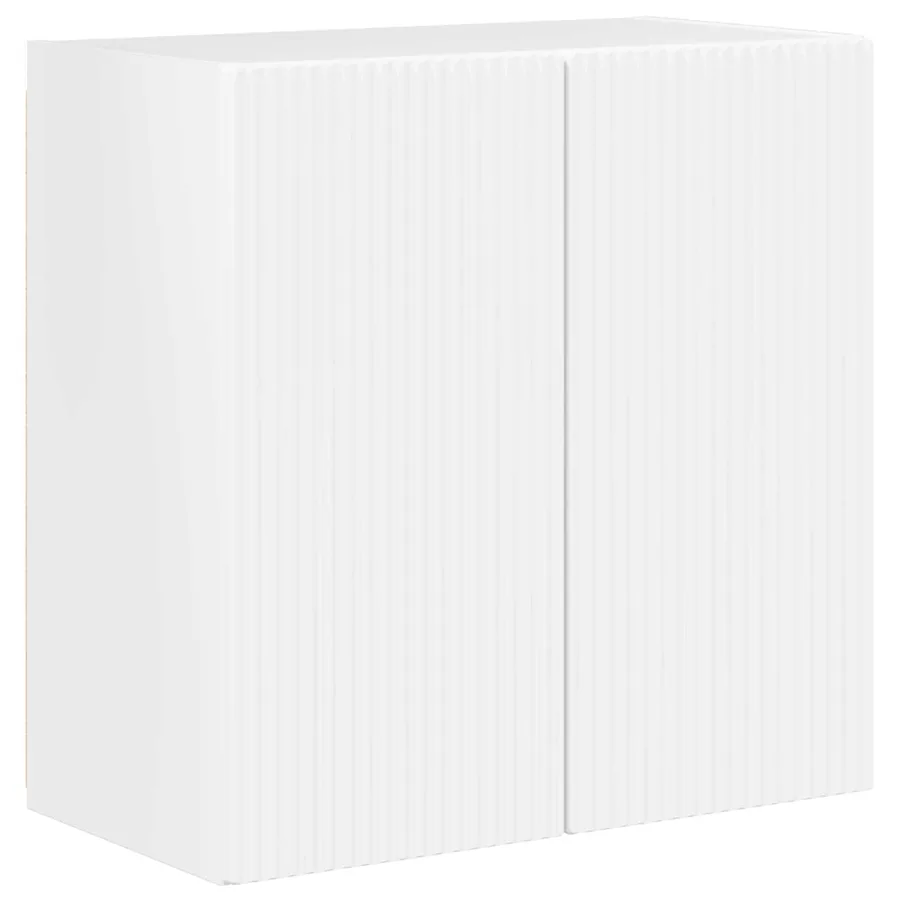 Ensemble de meuble TV mural Montage mural 6 pcs Blanc brillant - 7