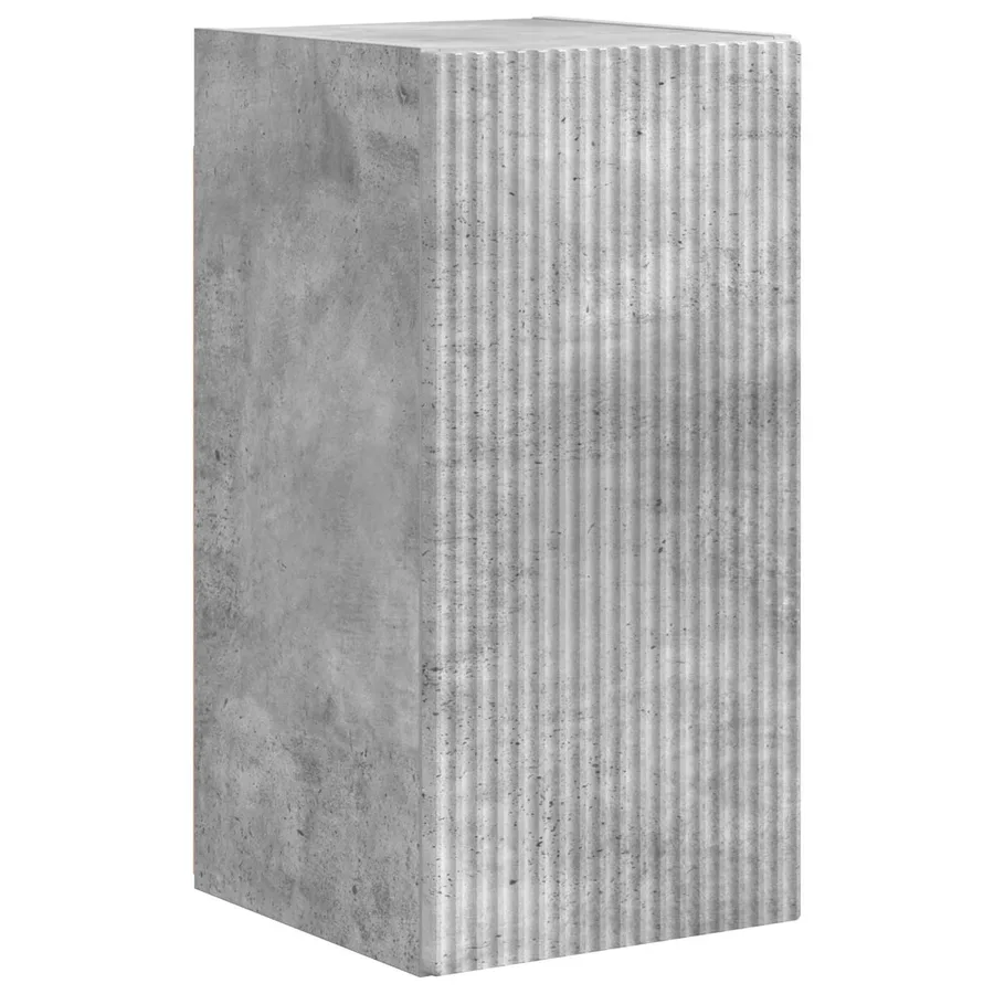 Ensemble meuble TV 5 pcs Gris béton Bois d'ingénierie - 6