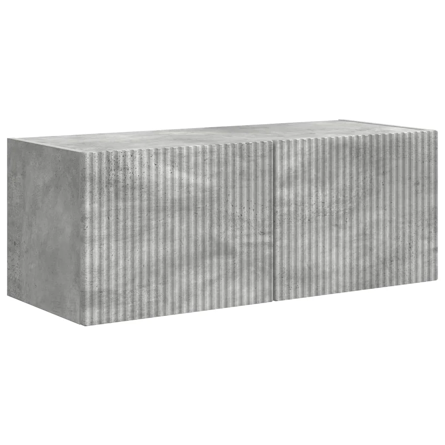 Ensemble meuble TV 5 pcs Gris béton Bois d'ingénierie - 7