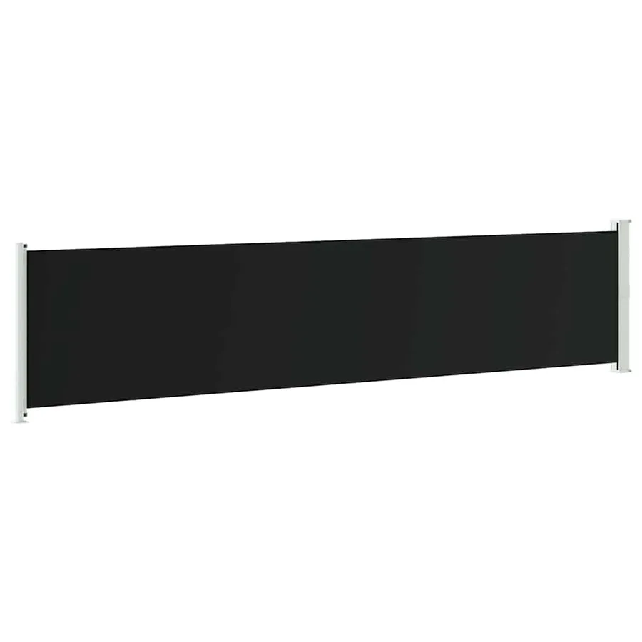 Auvent latéral rétractable de patio 140x600 cm Noir - 7