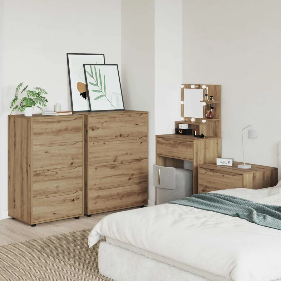Armoires de rangement 60 x 48 x 105 cm Bois d'ingénierie - 4