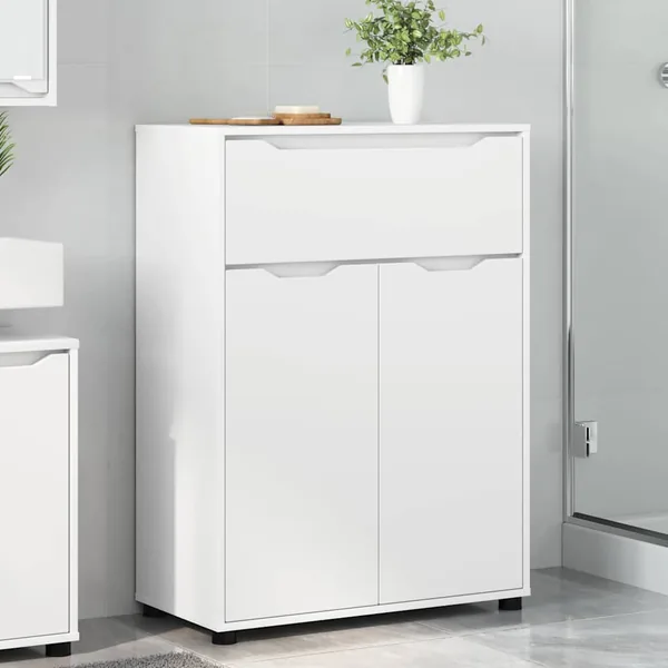 Cabinet de salle de bain avec tiroir Blanc 72,5 x 36,5 x 100 cm