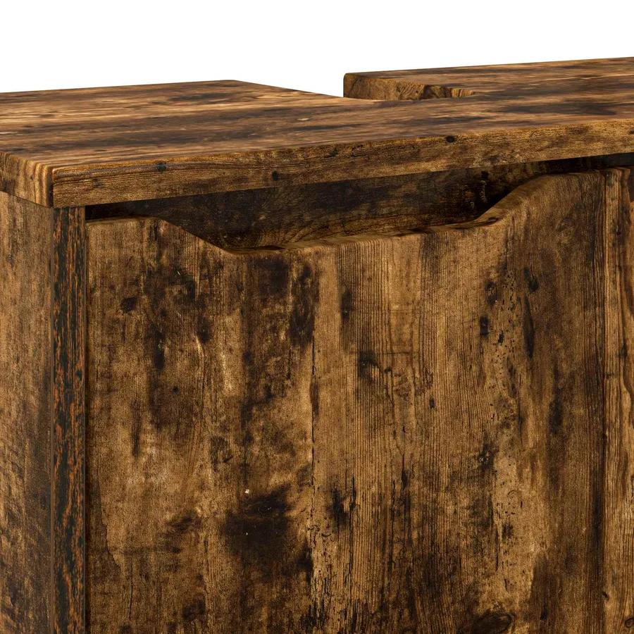 Armoire de lavabo de salle de bain Chêne fumé 60 x 30 x 60 cm - 11
