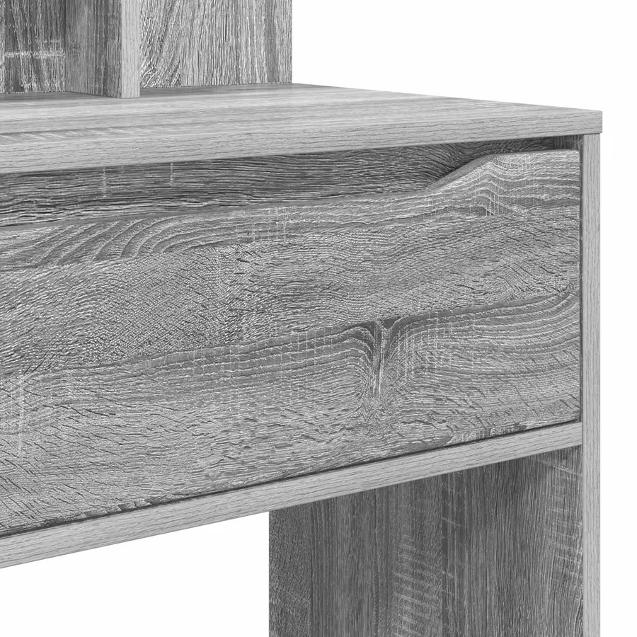 Tables de maquillage pour chambre avec tiroir Gris Sonoma - 8