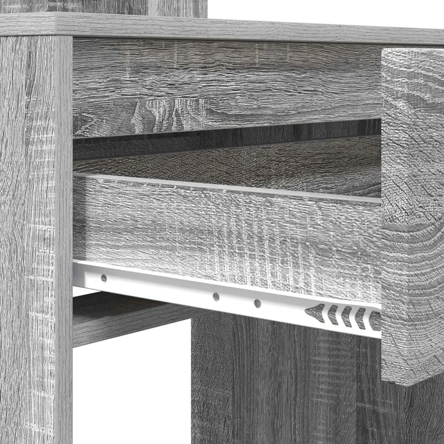 Tables de maquillage pour chambre avec tiroir Gris Sonoma - 9