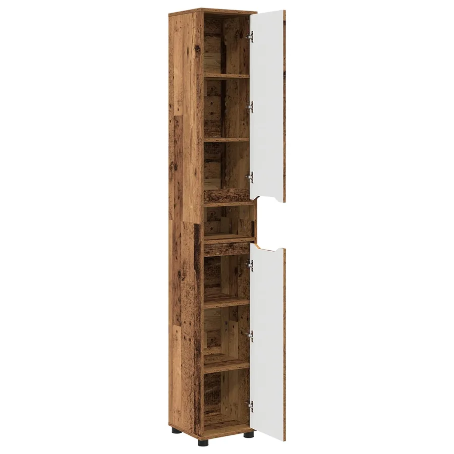 Cabinet de salle de bain Bois Ancien 30,5 x 30 x 195 cm - 5