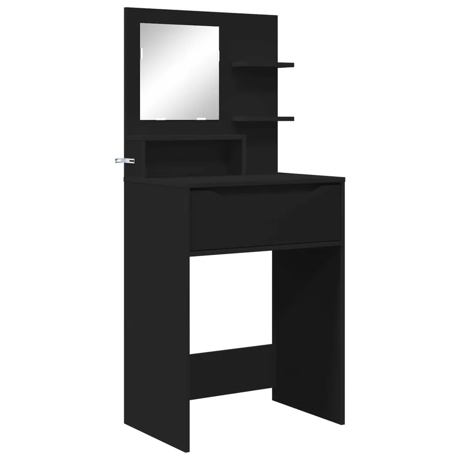 Tables de maquillage pour chambre Noir 80 x 39,6 x 135 cm - 2