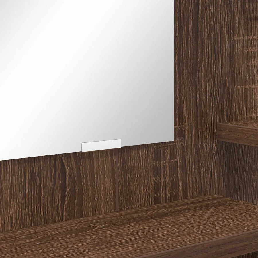 Tables de maquillage pour chambre Chêne brun 80 x 39,6 x 135 cm - 11