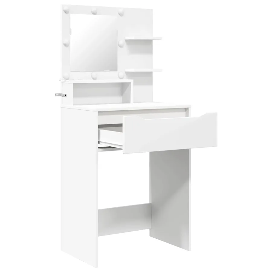 Tables de maquillage pour chambre Blanc 80 x 39,6 x 135 cm - 5