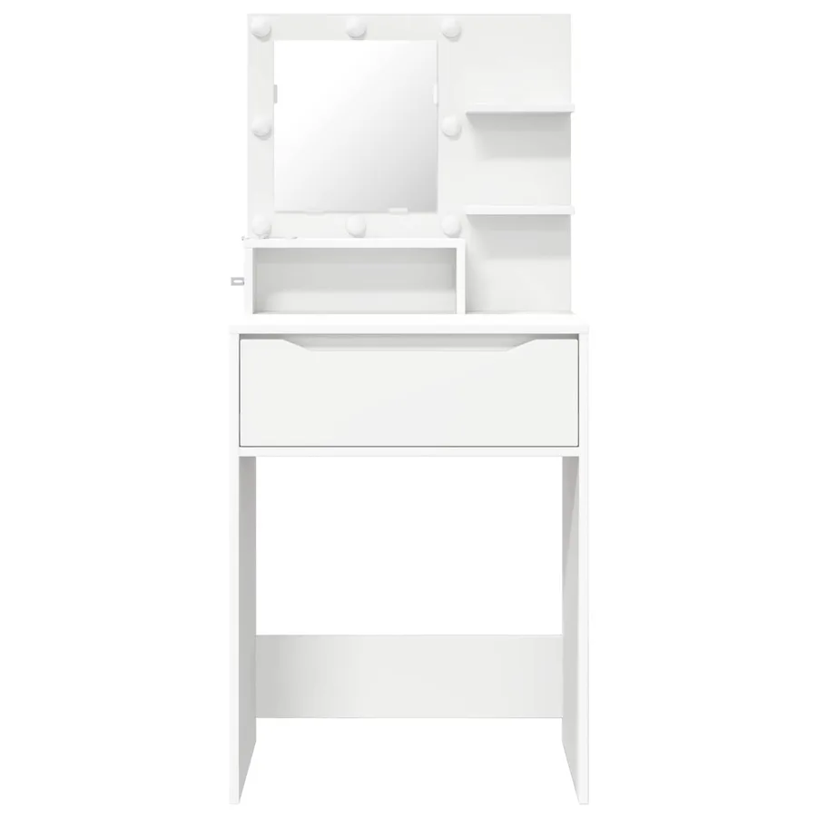Tables de maquillage pour chambre Blanc 80 x 39,6 x 135 cm - 6