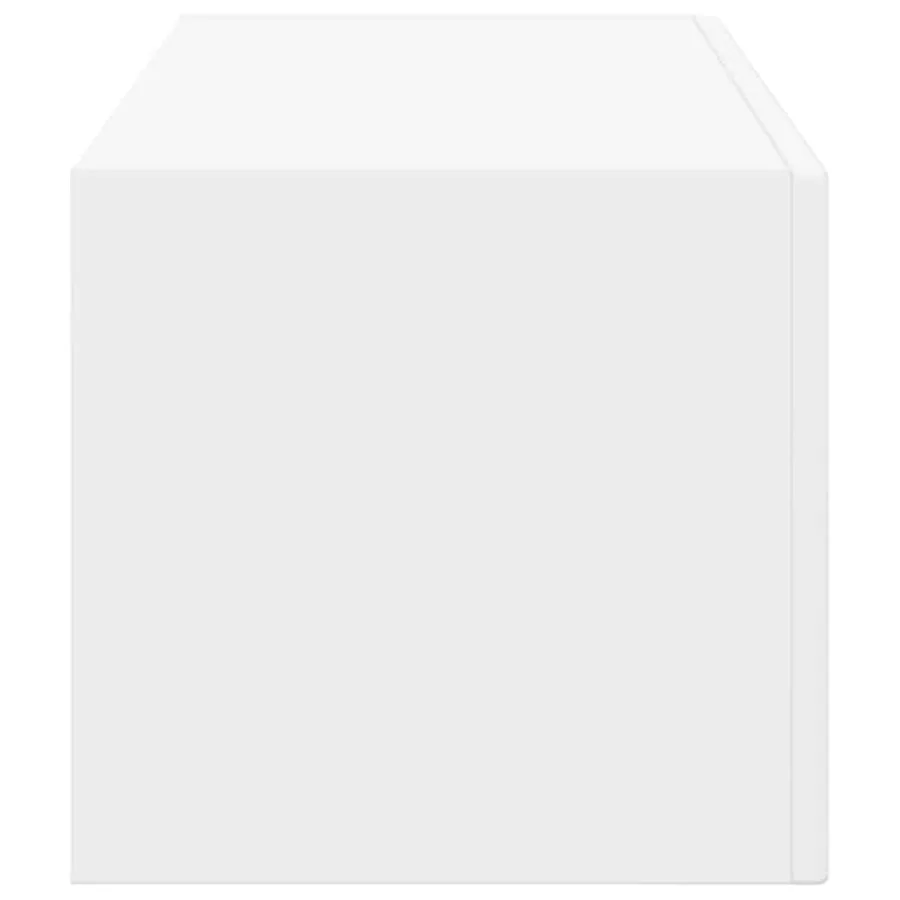 Meuble TV mural Blanc 98 x 31 x 29,5 cm Bois d'ingénierie - 7