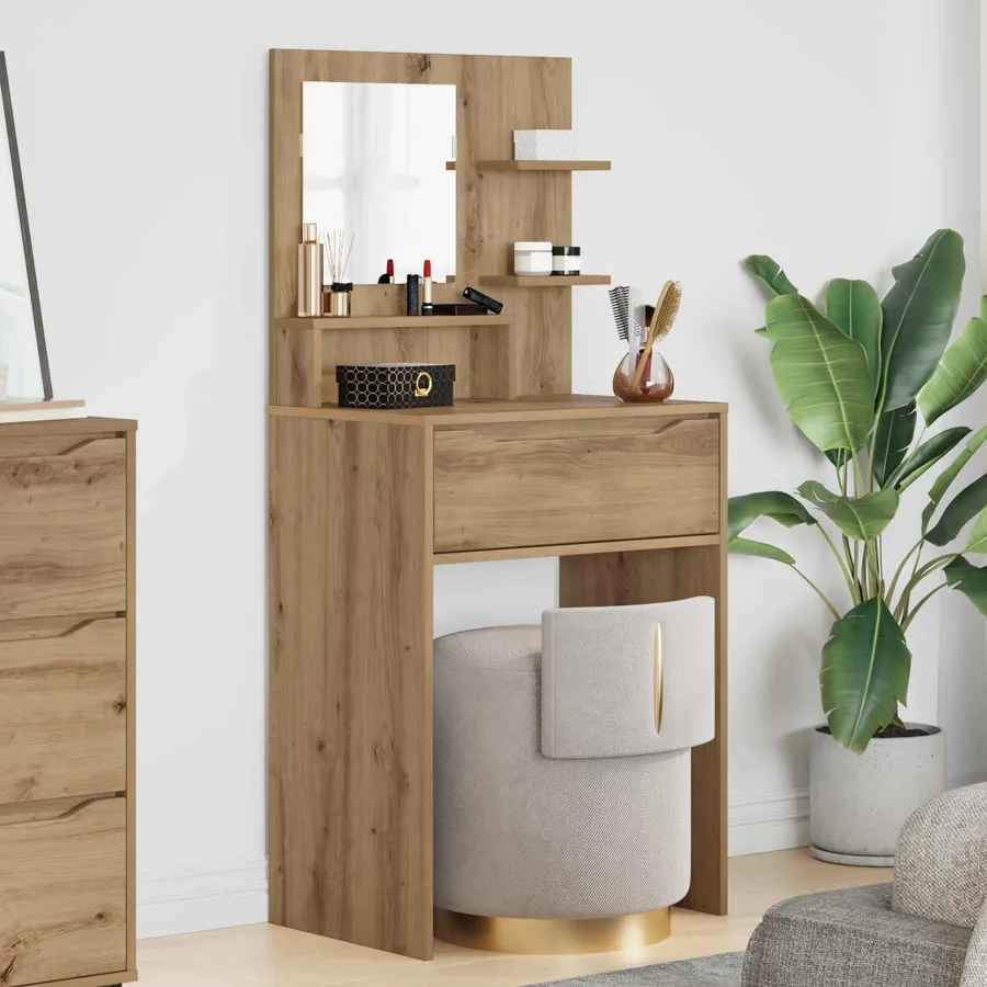 Tables de maquillage pour chambre Chêne artisanal
