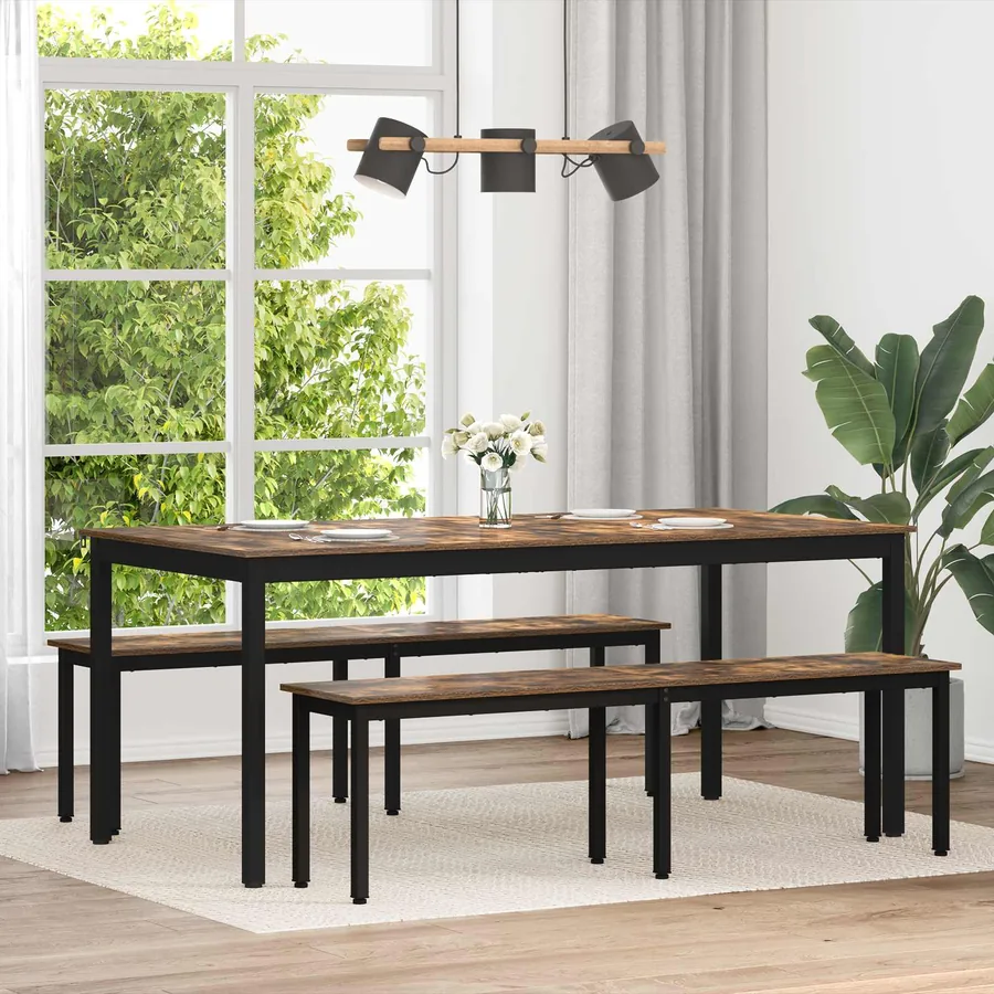 Table de salle à manger / Table de repas 2 pcs 180 x 90 x 75 cm