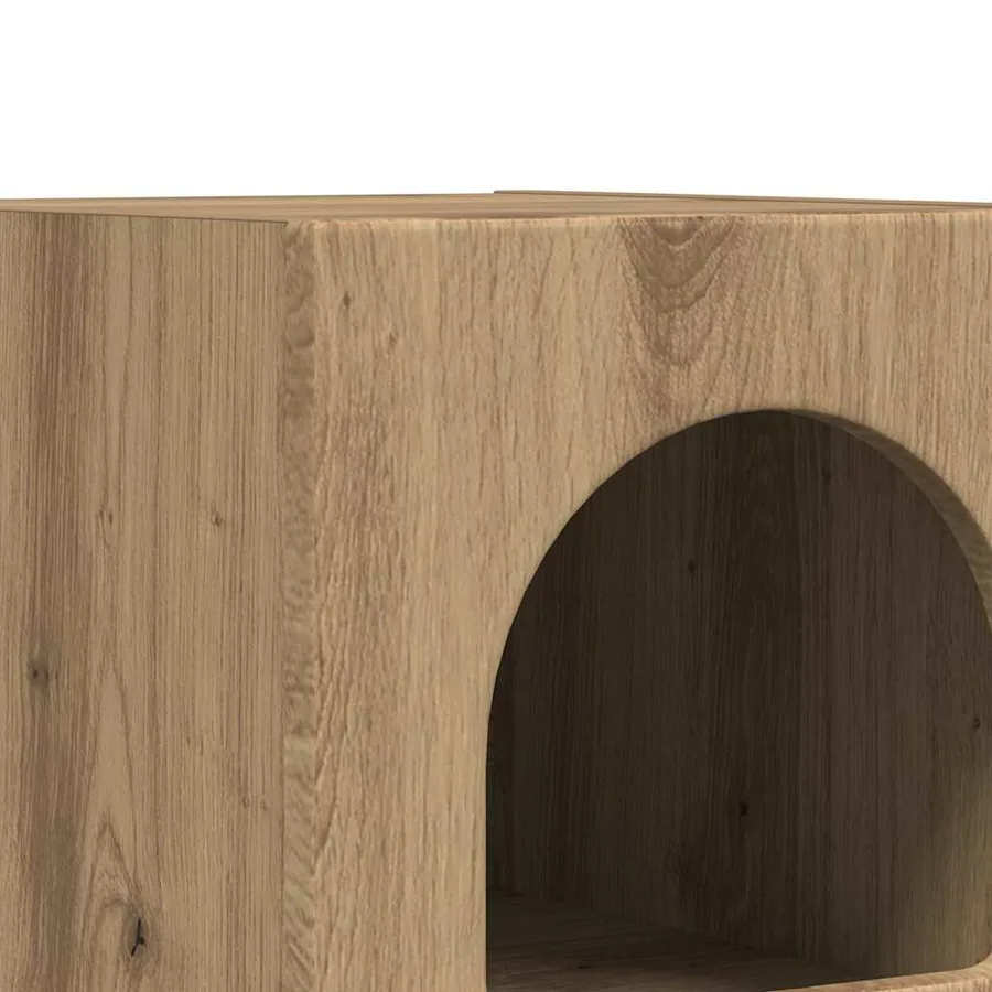 Table de chevet ELST Chêne artisanal 29,5 x 33,5 x 50 cm - 7