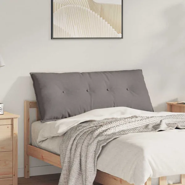 Coussin de Dos Taupe 120 x 19 x 50 cm tissu