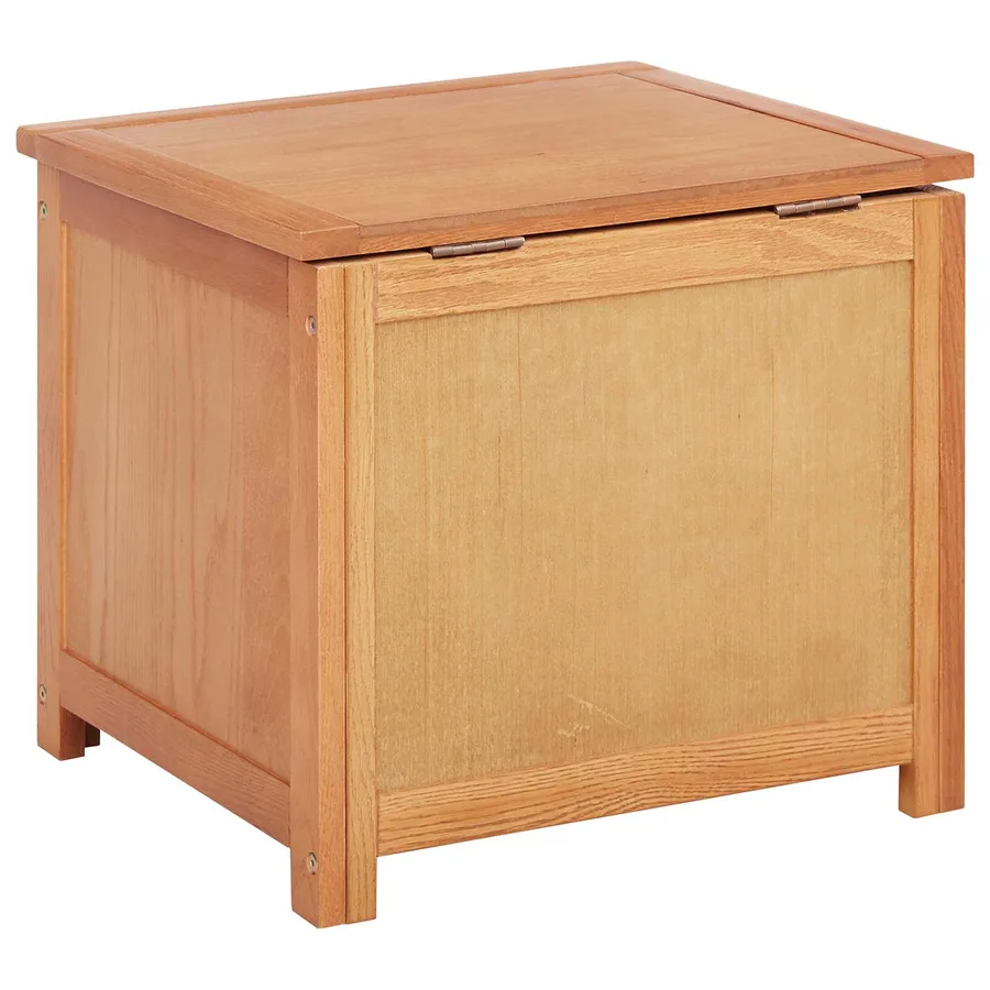 Boîte de rangement 50 x 45 x 45 cm Bois de chêne massif - 7